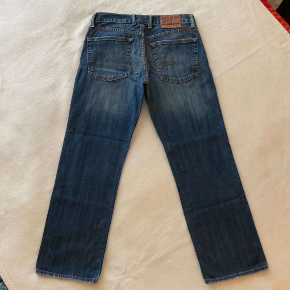 Lucky Brand wide leg short inseam mid-rise jeans